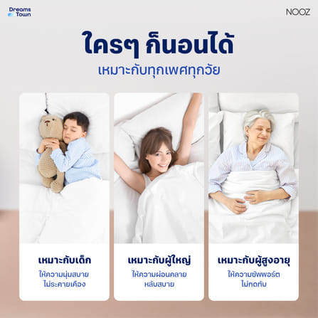 ที่นอนยางพารา 6ฟุต หนา 8 นิ้ว NOOZ SUNNY EVO_5